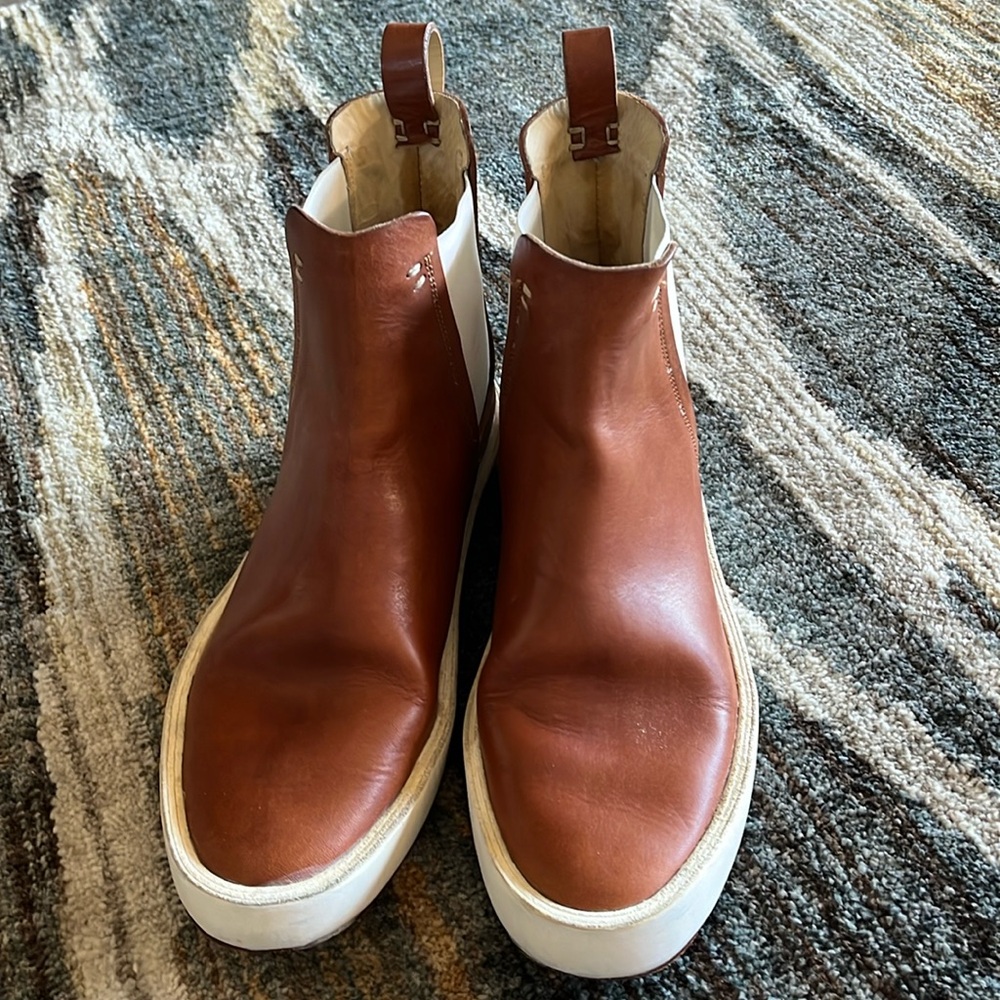 Feit Chelsea handmade/hand-stitched   vegetable leather boots